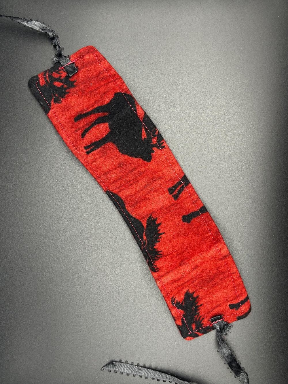 Handmade Moose Coffee Cozy: Winter Themed Drink Sleeve